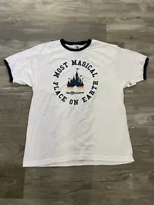 NWT Disney Most Magical Place On Earth Ring Sleeve Tee Shirt XL - Picture 1 of 5