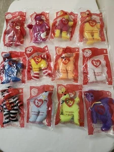 McDonalds Happy Meal 25th Anniversary Teenie Beanies 12er Set Neu in Verpackung 2004 - Bild 1 von 14