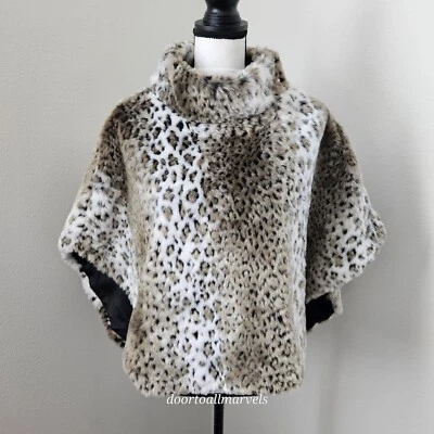 Capa Corta WD-NY Piel Sintética Estampado Animal Lujosa SUAVE Mob Esposa Talla S/M Nueva con Etiquetas Foto 1 de 4