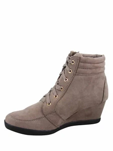 Women's Fashion Trendy  Ankle  Wedge Lace UP Sneaker Booties  Shoes NEW - Picture 1 of 53