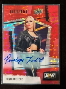 2022 AEW Allure Penelope Ford RED RAINBOW AUTO Trading Card #90720 - Picture 1 of 2