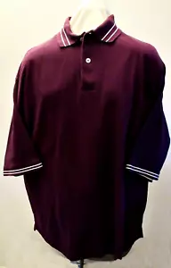 Herren #17 Pine Island Kurzarm, Kragen, 100% Baumwolle, weinrot Polo, 3XL - Bild 1 von 4