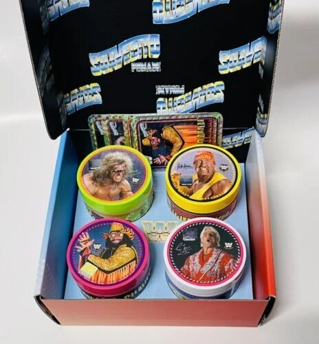 *ÚLTIMOS POUCOS* Suavecito X WWE Pomade 4 peças caixa conjunto e adesivos holograma colecionáveis - Imagem 1 de 4