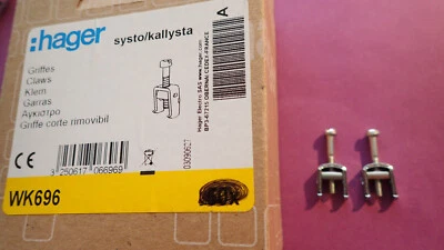 Hager WK696 KALLYSTA - Lot de 2 griffes pour KALLYSTA SYSTO ESSENSYA