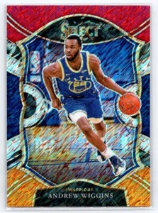 Andrew Wiggins 2020-21 Panini Select Red White Orange Shimmer #6 - Picture 1 of 2