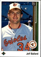 1989 Upper Deck Baltimore Orioles Baseball Card #595 Jeff Ballard