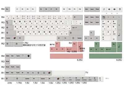 159 Keys Retro 9009 Keycaps Dye Sub Thick PBT Keycap Set With Mac OS Addon  - Image 1 of 4