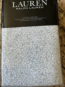 Federe Ralph Lauren Spencer Foglia Sateen King nuove con scatola - Foto 1 di 3