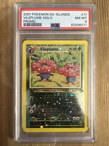 Vileplume - 17/18 - Holo Rare Promo Southern Islands Set - Pokemon Card PSA 8 #1 - Picture 1 of 2