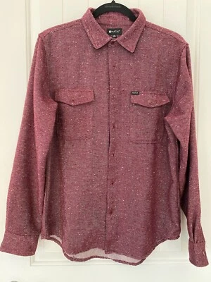 MATIX flannel shirt Men's Medium Classic Fit long sleeve button down Maroon Red - Image 1 of 4