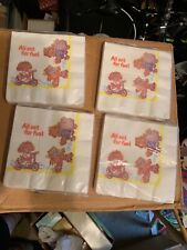Lot Of 4 GET ALONG GANG SMALL NAPKINS  Vintage Birthday Party Supplies Beverage