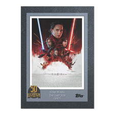 2021 Topps Star Wars: The Last Jedi #8 Lucasfilm 50th Anniversary Card PS