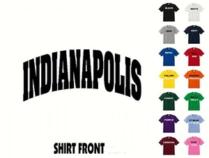 Maglietta City Of Indianapolis College Letters #421 - Spedizione gratuita - Foto 1 di 2