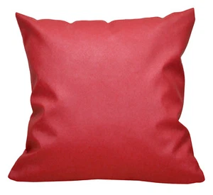 Pc507a Red Faux Leather Cross Pattern PVC Cushion Cover/Pillow Case*Custom Size* - Picture 1 of 7
