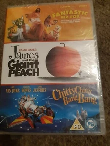 Fantastic Mr. Fox/James & the Giant Peach/Chitty Chitty Bang Bang (3 DVD Set) - Picture 1 of 2
