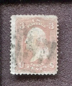 Scott No. 65 - 3c Rose - Picture 1 of 2