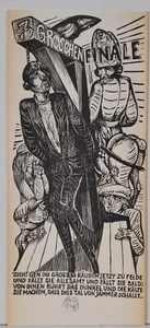 Karl-Georg Hirsch / corte en linóleo / firmado a mano / 4 - Imagen 1 de 2