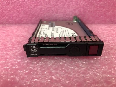 805366-001 SPS-DR SSD 1.6TB 6G 2.5 SATA VE PLP SC 804605-B21 - Image 1 of 3