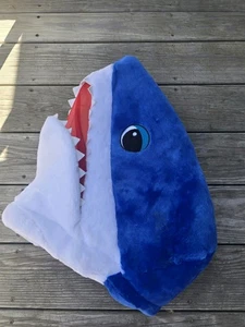 DanDee Maskimals Shark Head Mask Costume Plush Furry Mascot Blue - Picture 1 of 6
