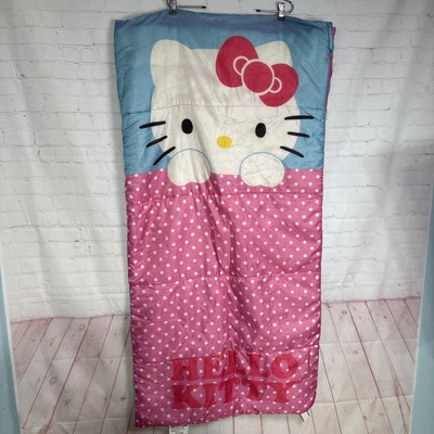 Saco de dormir Hello Kitty Mouse con cremallera 28”x 56” Sanrio 2012 4+ Foto 1 de 2