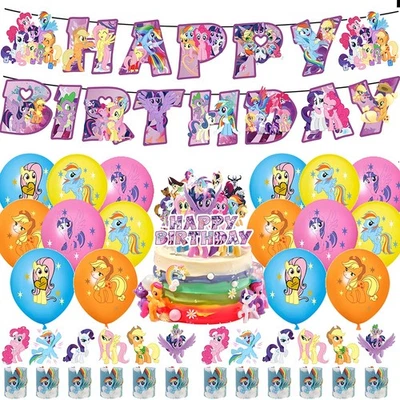 30 piezas My Little Pony suministros de fiesta de cumpleaños decoraciones-🇺🇸VENDEDOR DE EE. UU.⚡️RÁPIDO Foto 1 de 4