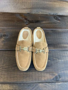 Mulas Cole Haan de gamuza tostada de piel de oveja forradas de piel sintética para mujer talla 8 - Imagen 1 de 11