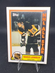 1989 Topps Sticker Mario Lemieux #3 Pittsburgh Penguins - Bild 1 von 2