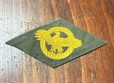 C76 WWII US Army Honorable Discharge Ruptured Duck Patch Original Insignia - Image 1 of 3