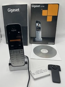 Siemens Gigaset SL78H Black & Silver Cordless Handset Phone with Charger - Picture 1 of 12