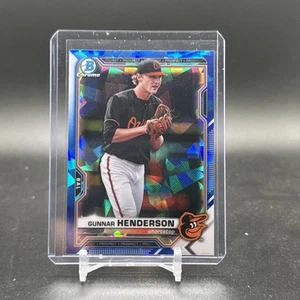 2021 Bowman Sapphire Gunnar Henderson Chrome Prospect Rc Card #BCP-49 Orioles - Picture 1 of 2