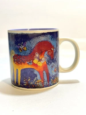 🌿 Taza de cerámica Laurel Burch 2004 Mystical Mare usada en excelente estado Foto 1 de 4