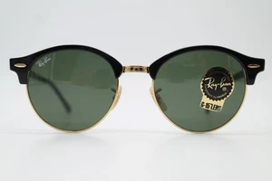Sonnenbrille Ray Ban RB 4246 Schwarz Gold Oval sunglasses Brille Neu - Picture 1 of 6