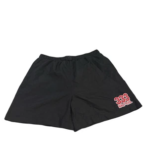 Half Evil 333 Nylon-Logo-Shorts mit Gürtel Größe Large Freizeit Sommer Designer - Bild 1 von 11