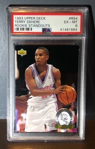 1993 Terry Dehere Upper Deck #RS4 Rookie Standouts Basketball Card - PSA 6 - Picture 1 of 2