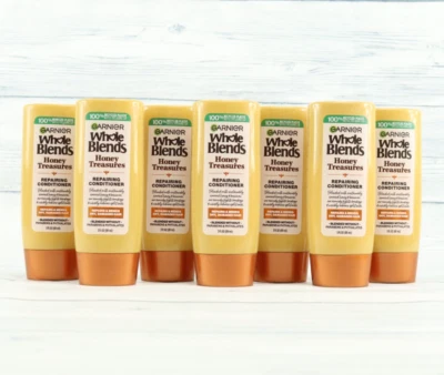 Lote de 7 mezclas enteras Garnier acondicionador reparador Honey Treasures 3 OZ viaje Foto 1 de 2