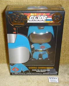 FUNKO POP! PIN G.I. JOE COBRA COMMANDER #25 NEW SEALED 2023 ENAMEL PIN HASBRO - Picture 1 of 5