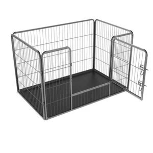 HEAVY DUTY METAL PET PLAY PEN DOG PUPPY ENCLOSURE METAL FENCE RUN CAGE FENCE - Picture 1 of 37