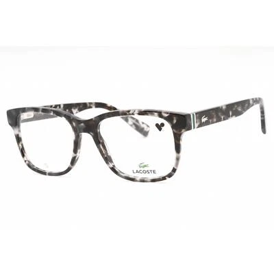 Lacoste Men's Eyeglasses Havana Grey Plastic Square Full Rim Frame L2937 240 - Image 1 of 2