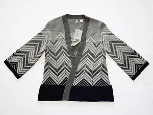 Anthropologie Chevron Stitch offene Strickjacke von Moth - Gr. S (blaues Motiv) - Bild 1 von 8