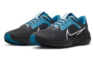 Size 10.5 - Nike Air Zoom Pegasus 40 Carolina Panthers DZ6016 001 Anthracite - Picture 1 of 8