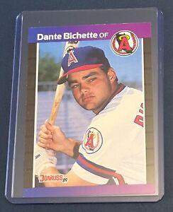 1989 Donruss Baseball Dante Bichette ERROR Rookie Card * Inc Anaheim Angels #634