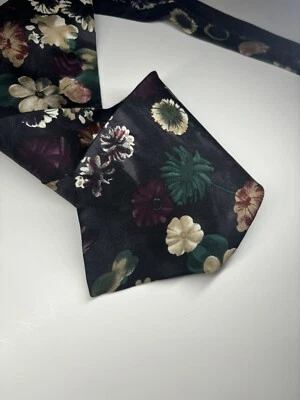 Vintage Abstract Floral Necktie Pierre Cardin Flowers Men’s 100% Silk Multicolor - Image 1 of 4