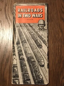 1942 American RAILROADS IN TWO WARS WWI & WWII Brochure Charts Graphs Photos - Picture 1 of 8