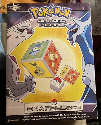 Pokemon Diamond and Pearl On A Roll Dice Game Pressman Toy - Image 1 of 4