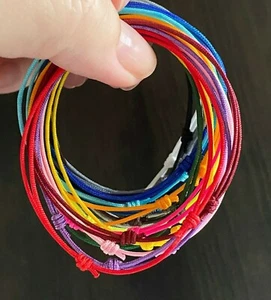 Pulsera con cordón para hombre cuerda surfista mujer unisex impermeable playa joyería EE. UU. - Imagen 1 de 38