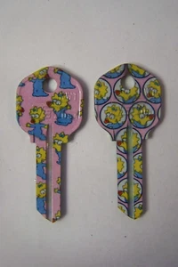 The Simpsons Maggie Kwikset KW1 house key blank qty 2. - Picture 1 of 1