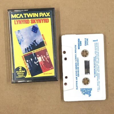 LYNYRD SKYNYRD Cassette Tape NUTHIN FANCY / GIMME BACK MY BULLETS MCA TWIN PAX Foto 1 de 4