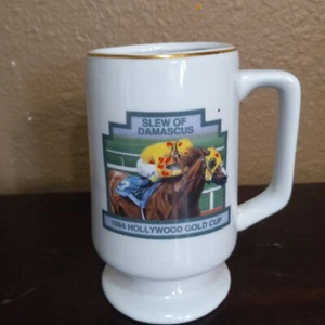 Hollywood Park 1994 Hollywood Gold Cup Slew Of Damascus Mug Souvenir Cup 3805 - Picture 1 of 8