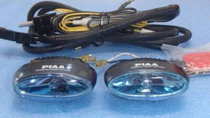 PIAA Ultra Small 90mm Fog Lamp Gunmetal Body H3 Bulb IPF Relay Harness Switch - Picture 1 of 10