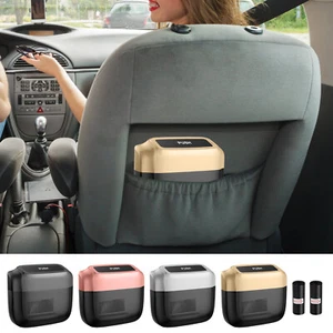 Car Door Trash Can Vehicle Trash Bin with Lid and Trash Bags Garbage Container - Picture 1 of 16